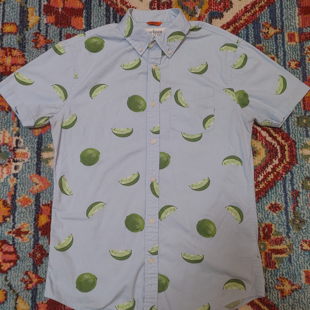 Urban Pipeline Short Sleeve Lime Shirt
